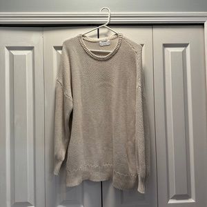 Off white cable knit sweater
